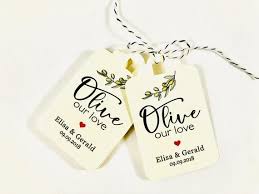 Italian Olive Oil Wedding Tags For Guest Gift Favors Olive Etsy In 2020 Wedding Tags Olive Oil Wedding Favors Wedding Favor Tags