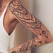 Linker Arm Unter Panda Frauen Tattoo Henna Arm Tattoo Henna Sleeve Tattoos