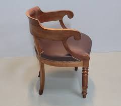 Bureau de style louis philippe fabriqué en merisier de france. Fauteuil De Bureau Louis Philippe En Merisier Xixeme Puces Privees