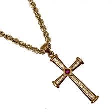 Welcome to h&m, your shopping destination for fashion online. Gold Cross Chain Gold Cross Necklace Gold Rope Chains And Pendants
