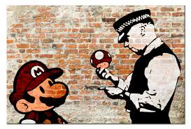 Great savings & free delivery / collection on many items. Wandbild Banksy Police Caution Street Art Wandbilder