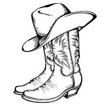 Cowboy Boots And Hat Coloring Pages Cowboy Boots Drawing Boots Drawing Cowboy Boot Tattoo