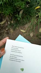 Puisi Dari Eyang Sapardi Kutipan Buku Teks Romantis Puisi