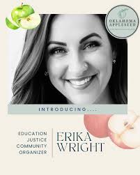 We are thrilled to welcome to the team Erika Wright as our new Education  Justice Community Organizer! Erika is the founder and director of Oklahoma  Rural Schools Coalition, a partner organization of