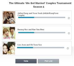 We got married jung joon young and jung yoo mi get close for wedding shoot. Kpopsecretfanclub Poll Season 4 Ultimate We Got Married