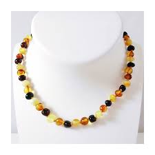 Amberstyle collier d'ambre cognac jaune 32cm avec fermoir magnétique. Collier D Ambre Bebe