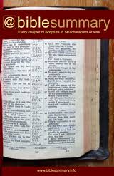 Book summaries of the old testament. Bible Summary Every Chapter In 140 Characters Or Less
