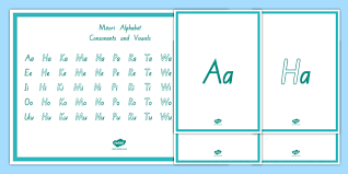 The other letters in the alphabet are called consonants. Te Reomaori Alphabet Consonants And Vowels Display Poster