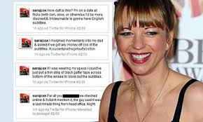 Sara Cox apologies over daft Twitter rant after offending deaf community  | Daily Mail Online