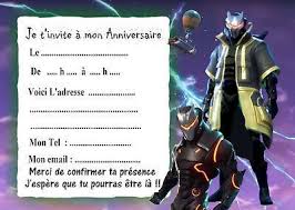 Carte Invitation Anniversaire Fortnite Carte Invitation Anniversaire Invitation Anniversaire A Imprimer Invitation Anniversaire