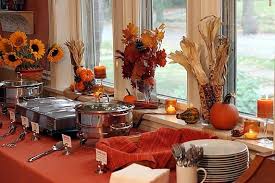 Easy Fall Decor Thanksgiving Buffet Table Buffet Set Up Buffet Set