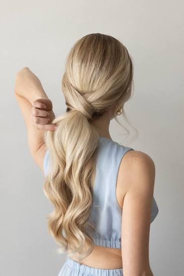How To: Easy Ponytail Hairstyle ❤️ Wedding, Bridal & Prom Hair for Medium &  Long Hair - Alex Gaboury