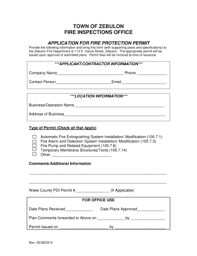 With effect from 22 july 2021, fire safety and shelter consultation services will be conducted virtually by default. Fillable Online Fire Protection Permit Application Fax Email Print Pdffiller