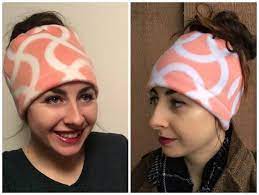 How To Make A Messy Bun Beanie Fleece Sewing Projects Sewing Fleece Messy Bun Hat Pattern