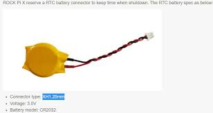 Rock Pi x CMOS battery power - General - Community - Synthiam