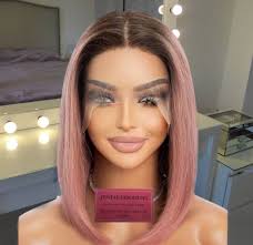 100% Human Hair HD Lace front with brown roots