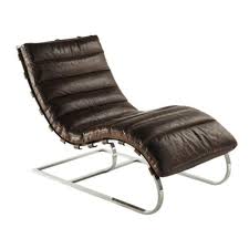 Fauteuil En Cuir Marron Freud Maisons Du Monde
