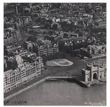 1920s aerial view of Mumbai showing ...