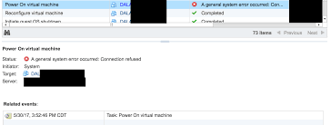 Vmware Vsphere A General System Error Occurred Connection Refused When Starting Virtual Machines Get Sysadminblog