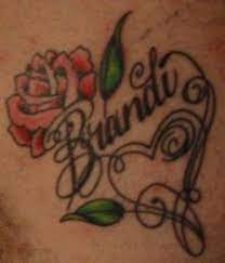 Wifes Name On Chest And Heart Rose Heart Tattoo Rose Heart Tattoo Rose Tattoos Heart Tattoo