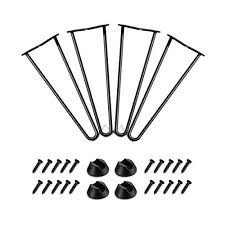 Check spelling or type a new query. 20 Inch 50cm Hairpin Table Legs La Vane 4pcs Mid Century Modern Heavy Duty Black Metal