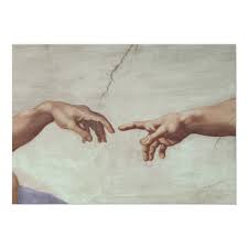 In the creation of adam, the great artist addresses this problem, with an obvious focus on the enlarged figures of god and adam. Hands Of God And Adam Poster Zazzle Com In 2021 Michelangelo Art Michelangelo Paintings The Creation Of Adam