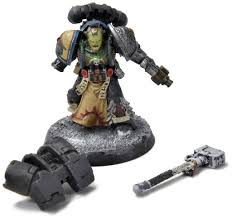 DEATHWATCH Jensus Natorian, Blood Ravens Codicer Librarian 1 need repair  40K - Kingdom of the Titans