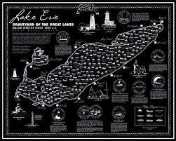 Shipwreck Map Lake Erie In 2019 Great Lakes Shipwrecks