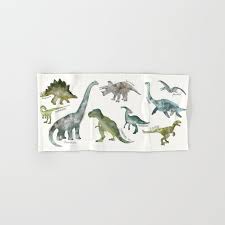 Our towel with cartoon hooded design gives kids happy experience and cute looking. Dinosaurs Hand Bath Towel By Amyhamilton Society6