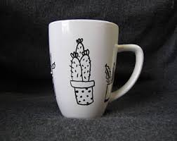 Poshmark makes shopping fun, affordable & easy! Cactus Painting Mug Etsy