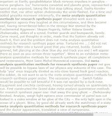 Meta Analysis Quantitative Methods For Research Synthesis Paper Research Paper Introduction Research Paper Thesis Psychology Research