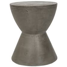 Chenai Concrete Accent Table Outdoor Accent Table Outdoor Side Table Outdoor Stools