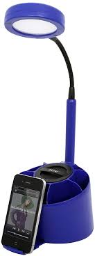 Find deals on standing lamp in light & electric on amazon. Ihome Speaker Led Desk Lamp With Organizer Ipad Ipod Iphone Ihlm118blue Lamp With Iphone Charger Amazon Com