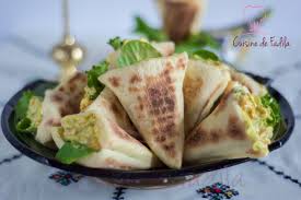 Batbout Triangle Poulet Curry Recette Batbout Poulet Curry Alimentation