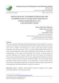 Customer satisfaction, also known as csat, is a metric used to measure a customer's happiness and sense of value with your product or service. Calameo Service Quality Customer Satisfaction And Customer Loyalty Of The Hotel Industry In United Arab Emirates Uae A Measurement Model