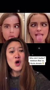 Addison Rae vs Julia: A Comparison of Facial Expressions and Style