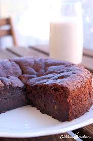 Gateau Au Chocolat A Tomber Sans Beurre Et Sans Sucre Cuisinons En Couleurs Recette Gateau Chocolat Gateau Chocolat Courgette Chocolat