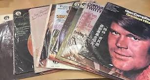 Lot of Country Music LP Records Rich, James, Twitty, Reeves, Clark, Glen  Cambell