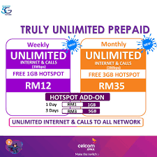 Celcom's fup is pretty generic and it doesn't provide specific details for the unlimited prepaid plan. 019 2 Celcom Xpax 2x Speed Prepaid Sim Card Vvip Number Simkad Xpax Truly Unlimited Internet Tanpa Had Shopee Malaysia