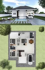 Three Simple But Charming Bungalow Designs With Three Bedrooms Ulric Home Small House Design Philippines Bungalow Design Simple House Design