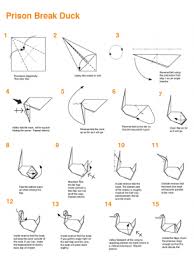 Origami Prison Break Duck Prison Break Prisonnier Origami Cygne