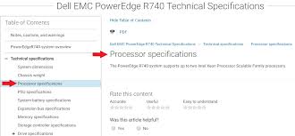 poweredge servers supported processors cpus and where to