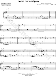 Littletranscriber Come Out And Play Sheet Music Piano Solo In C Major Download Print Sheet Music Piano Sheet Music Piano Music