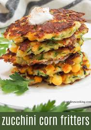 These Zucchini Corn Fritters Combine Two Summer Favorites Into An Easy Delicious Appetizer Or Zucchini Corn Fritters Corn Fritter Recipes Easy Fritter Recipe