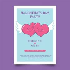 Maybe you would like to learn more about one of these? Valentine Flyer Vorlage Und Herzen Mit Flugeln Kostenlose Vektor