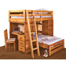 A shared bedroom can have two loft beds, each with their own desk underneath. Loft Bed With Desk And Dresser Underneath Novocom Top