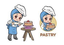 8 desain foto profil untuk muslimah karya akhwati design. Premium Vector Muslim Female Chef Character Set