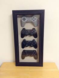 Playstation 4 3 2 1 History Decor Shadow Box Framed Video Game Rooms Game Room Decor Gamer Room Diy