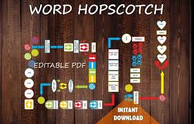 Words Sensory Floor Path Hopscotch For Schools Preschools Etsy Montessori Materials Printable Vinyl Paper Babysitting Activities