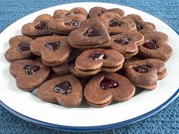 Traditional austrian christmas cookies, and discover more than 7 million professional stock christmas gingerbread cookies and a glass of milk on dark wooden board. Austrian Chocolate Almond Linzer Cookies Www Scliving Coop